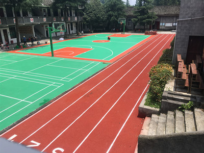 湘西凤凰县培民学校硅Pu篮球场